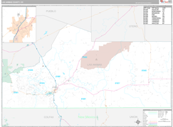 Las Animas County, CO Digital Map Premium Style